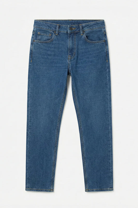 Light Blue Denim with Golden Thread Jeans