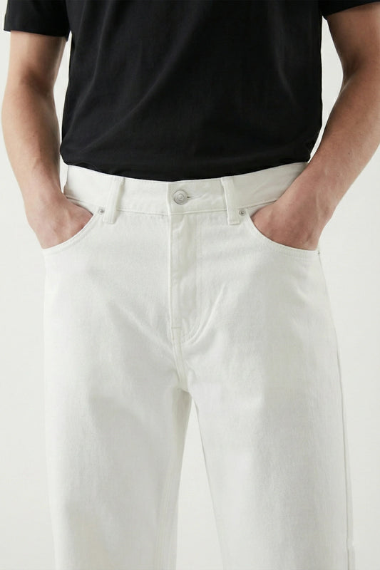 Black Linen Denim Pants Jeans