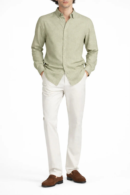 Lime Linen Shirt