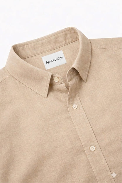 Dark Khaki Linen Shirt