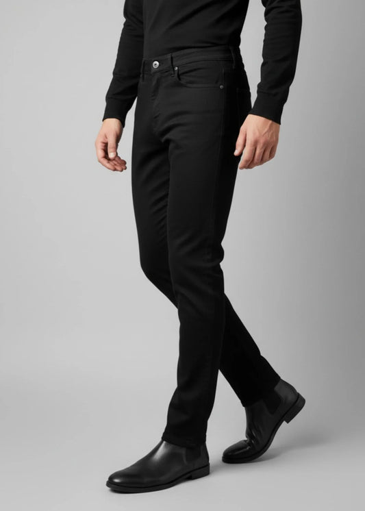 Denim Jeans - Straight Fit - Black