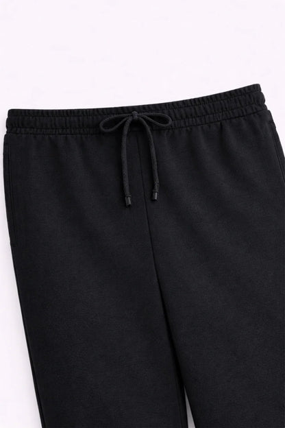 Airloop Black Stapered Trouser