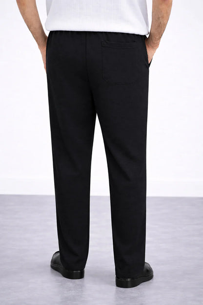 Airloop Black Stapered Trouser