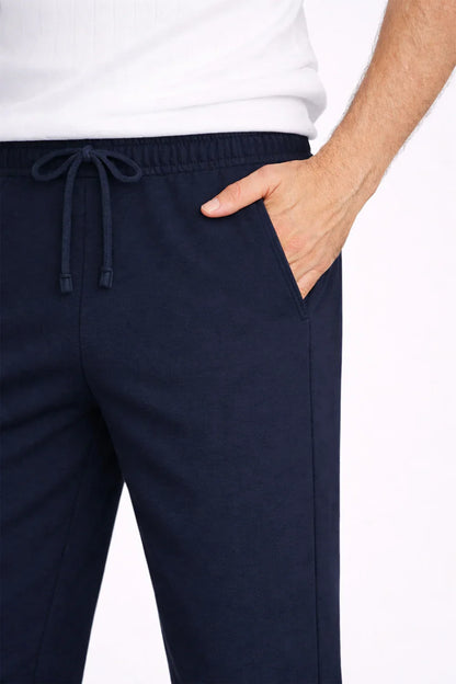 Airloop Navy Stapered Trouser