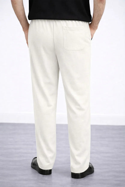 Airloop Off White Stapered Trouser