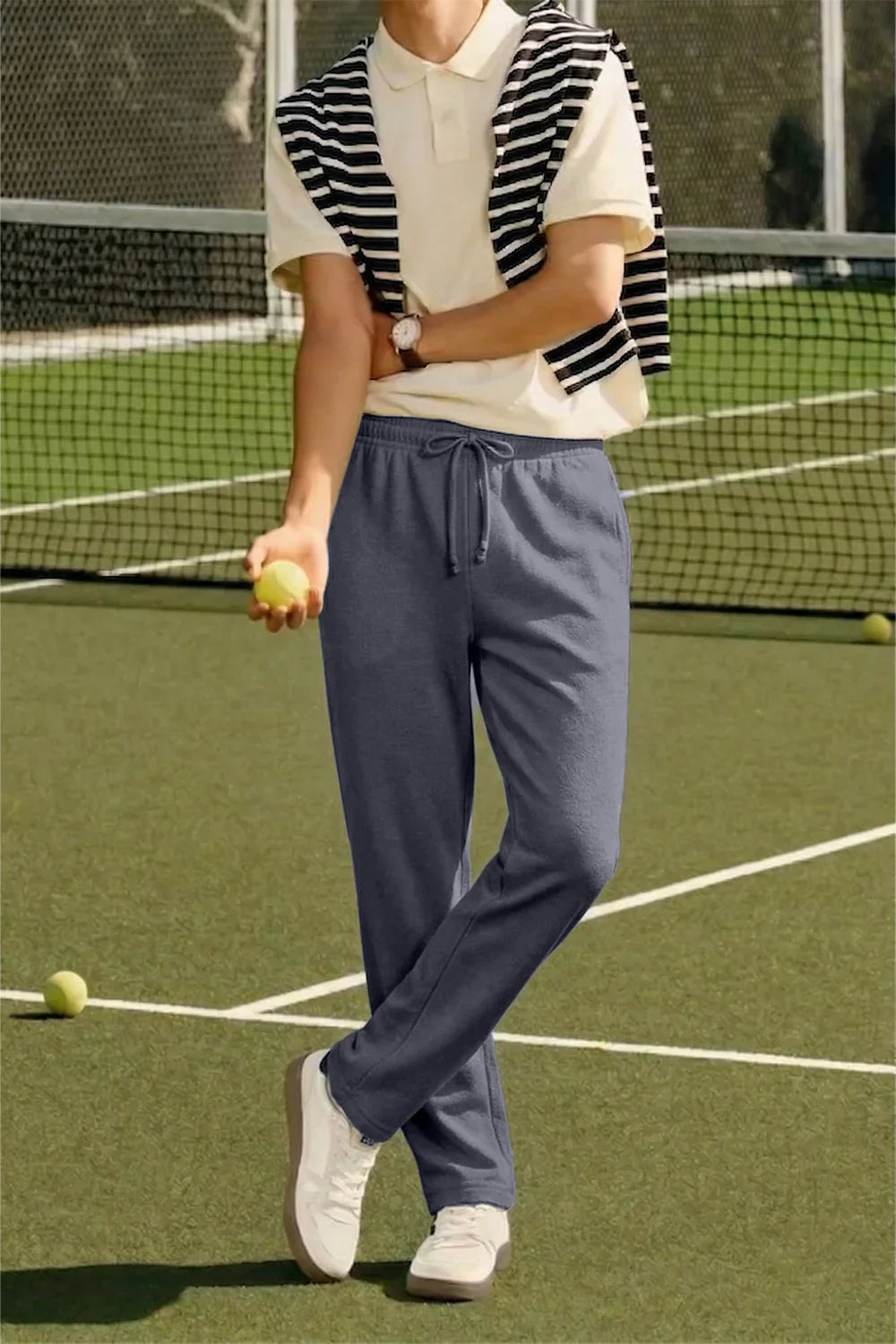 Airloop Steel Grey Stapered Trouser