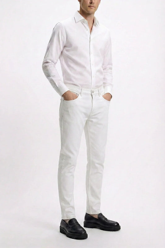 Polar White Denim Jeans