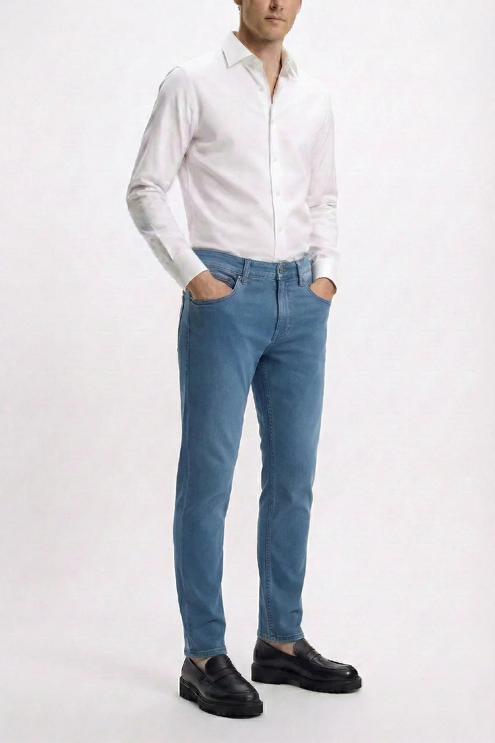 Light Blue Denim with Light Blue Thread Jeans