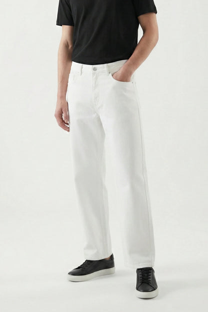 Black Linen Denim Pants Jeans