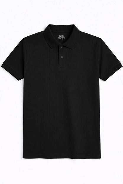 Black Drop Needle Polo