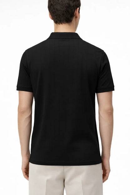 Black Drop Needle Polo