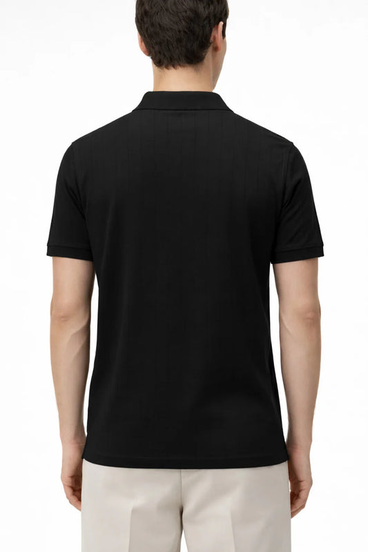 Black Drop Needle Polo