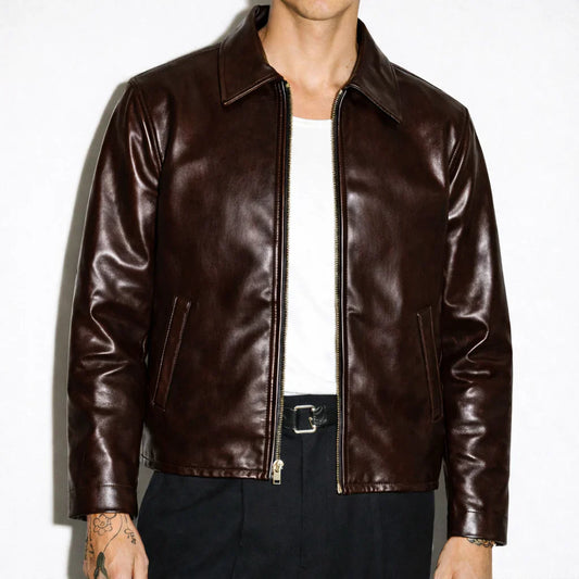 Maverick 2.0 Brown Leather Jacket