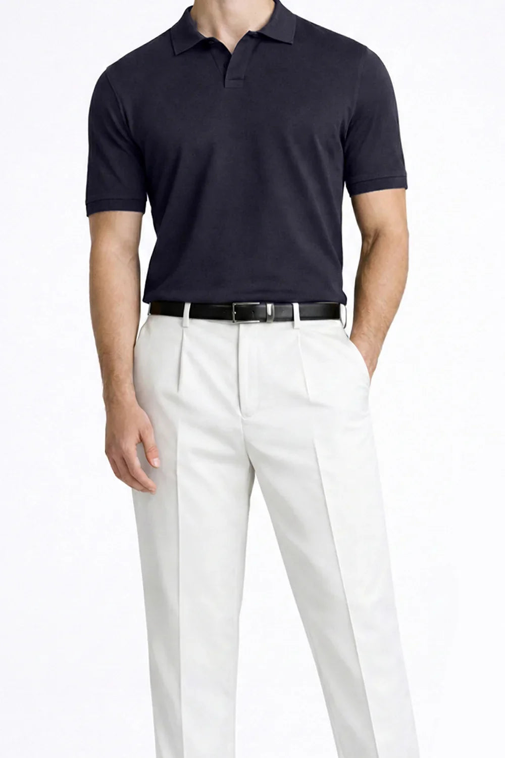 Charcoal Johnny Collar Polo