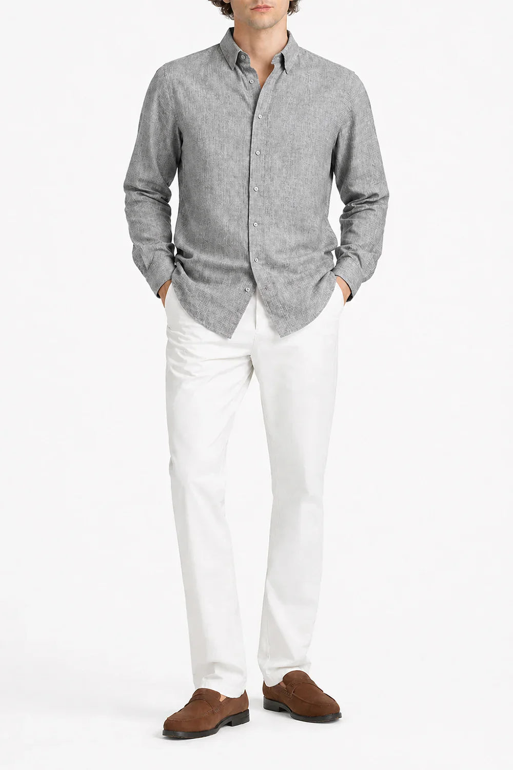 Grey Linen Shirt