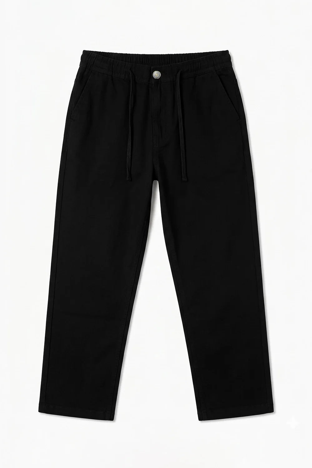 Black Linen Denim Pants Jeans