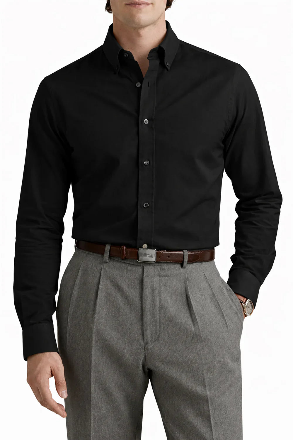 Black Oxford Shirt